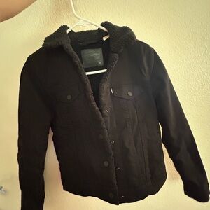Levi's Black Sherpa Jacket